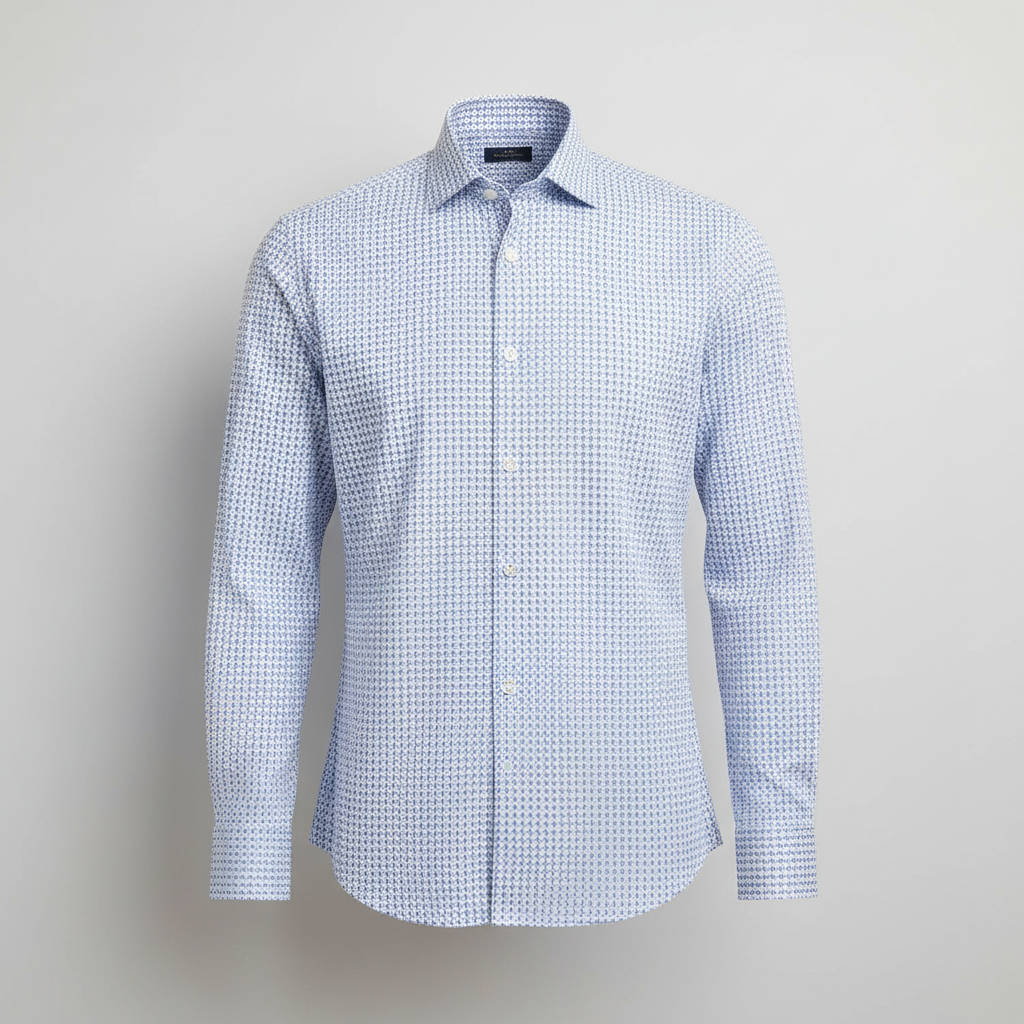 Blue Performance Stretch Shirt