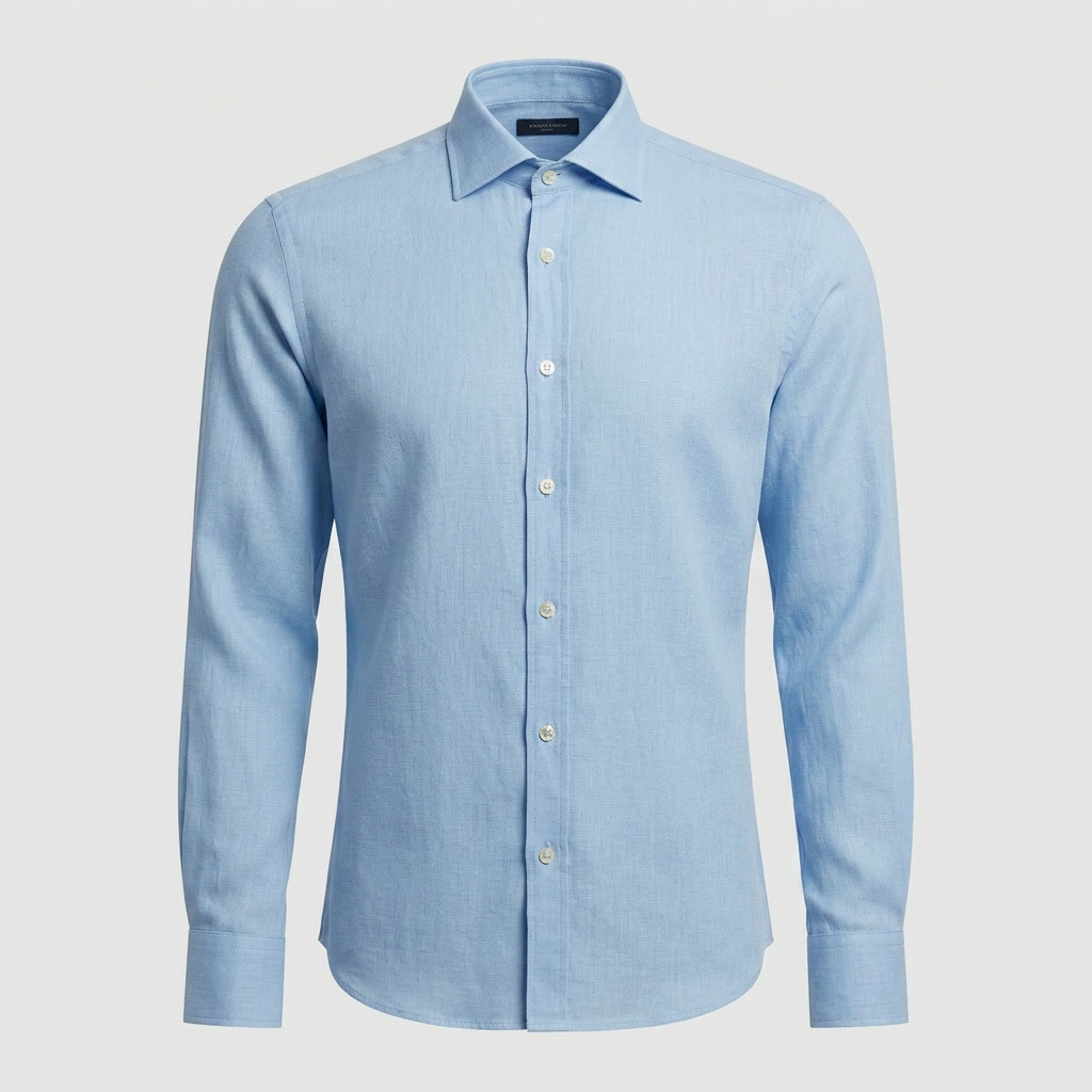Sky Blue Linen Shirt