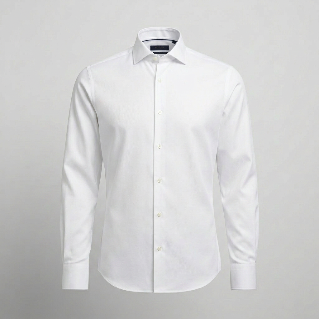 Thomas Mason Pure White Twill Shirt
