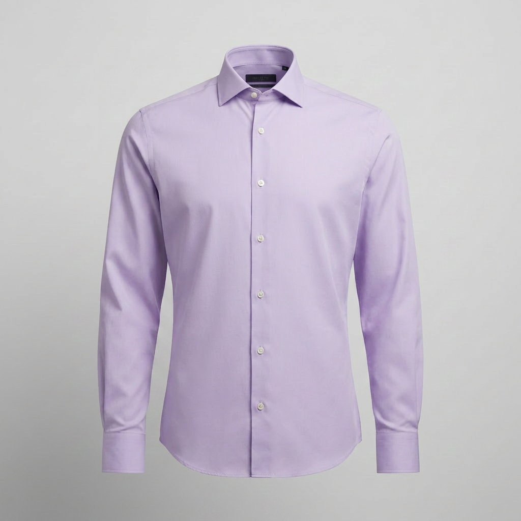 Thomas Mason Lavender Twill Shirt