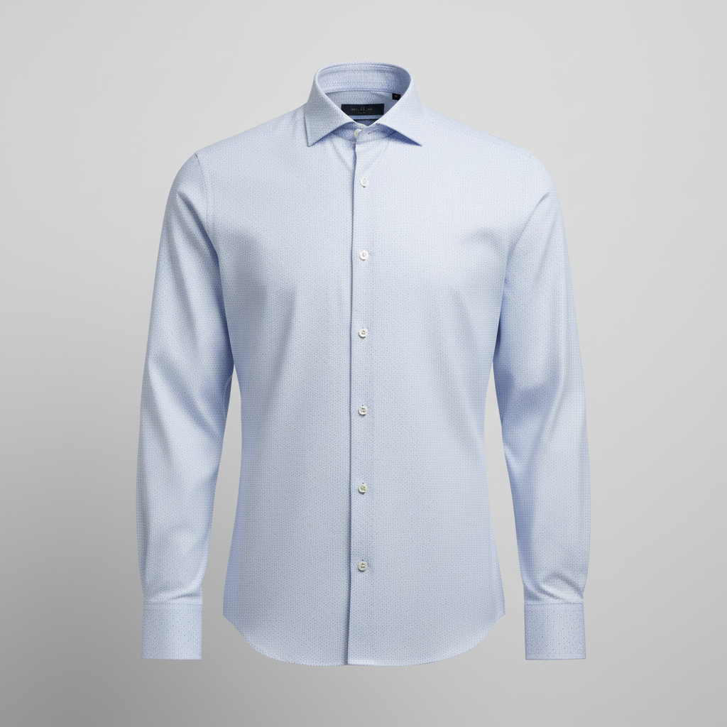 Thomas Mason Light Blue Twill Shirt