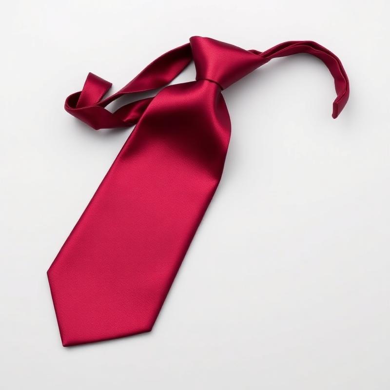 Burgundy Silk Necktie
