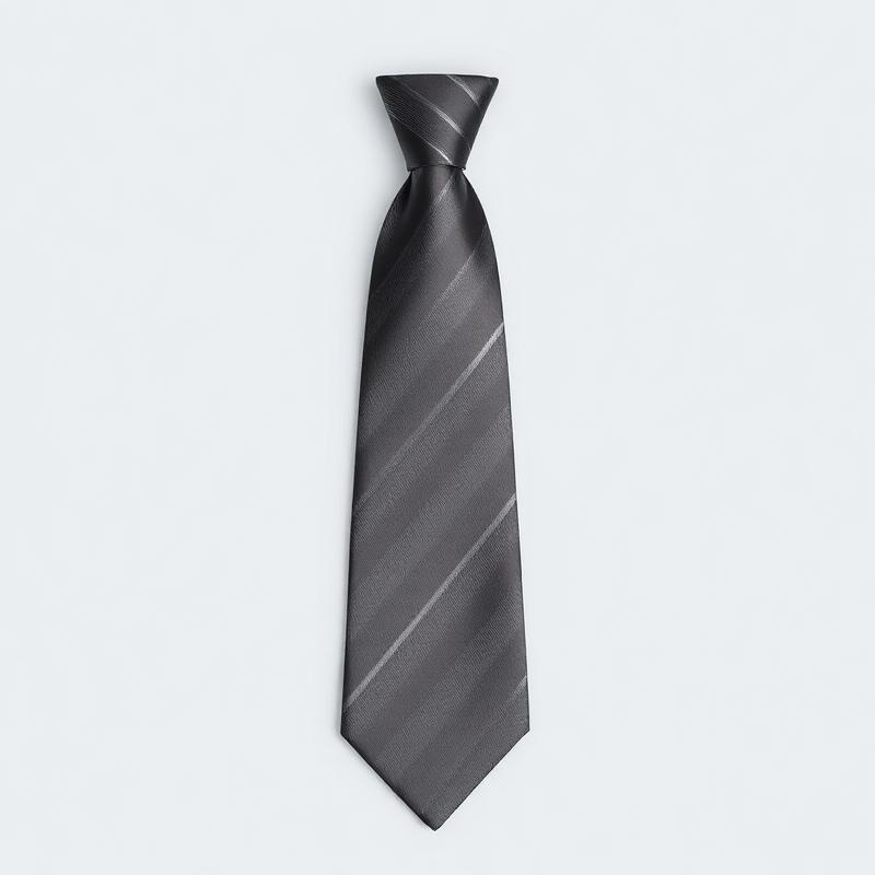 Charcoal Stripe Necktie