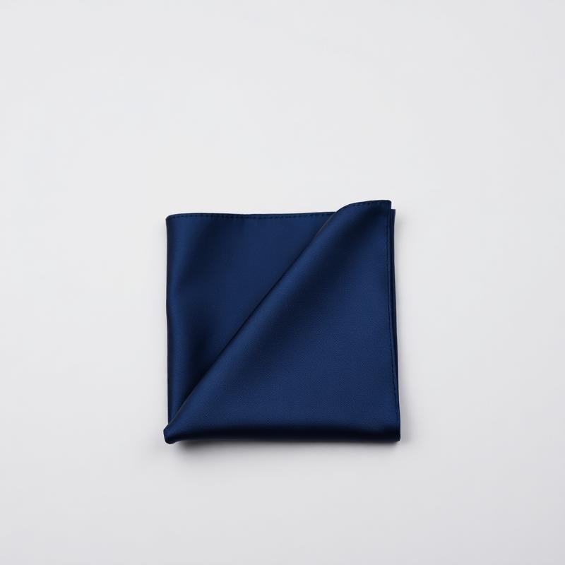 Navy Paisley Pocket Square