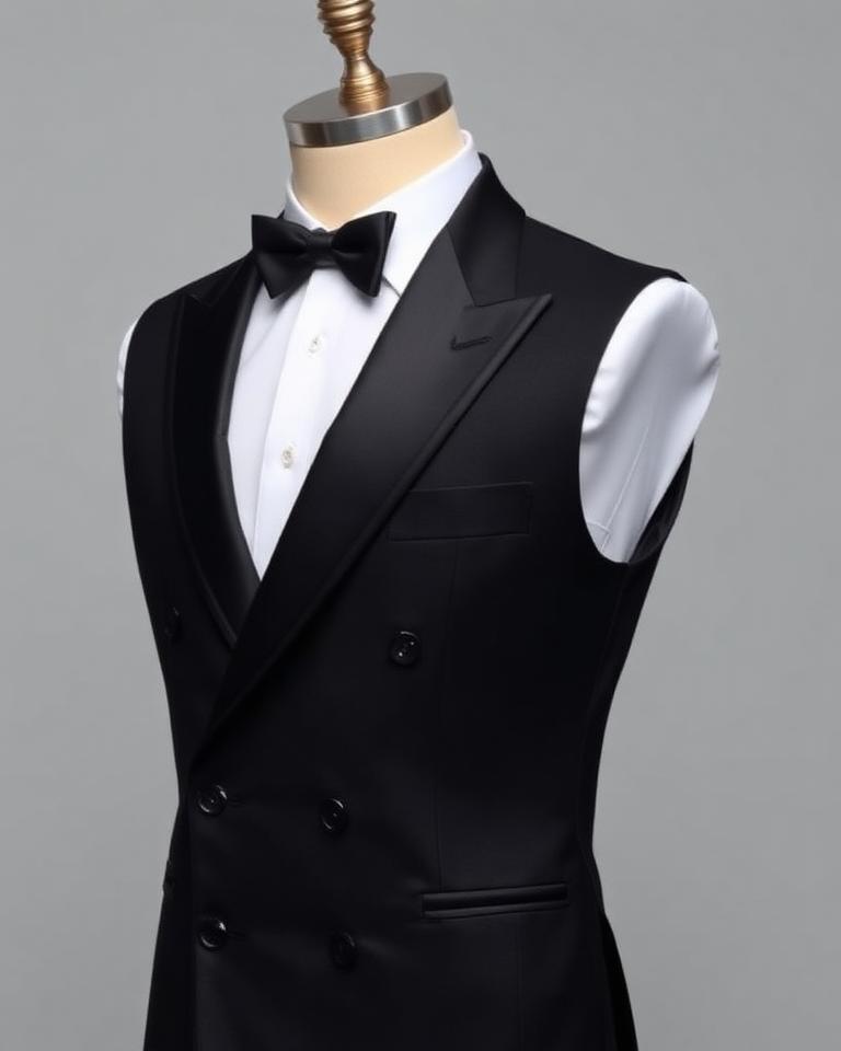 Black Tuxedo Vest