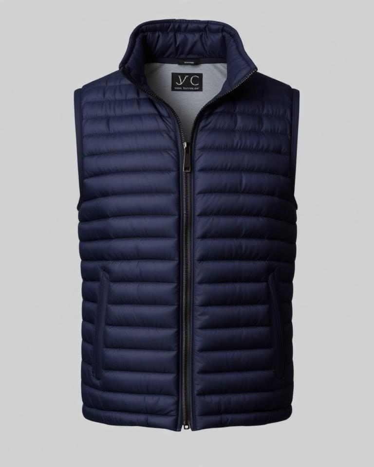 Navy Quilted Sport Gilet
